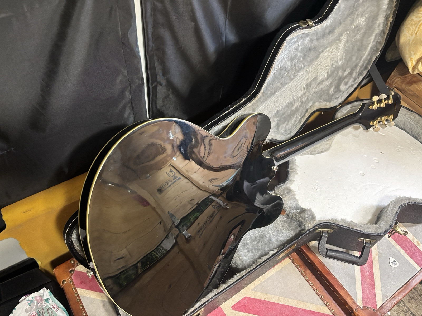 Epiphone Sheraton II Electric Guitar Ebony Circa 2005 w Case