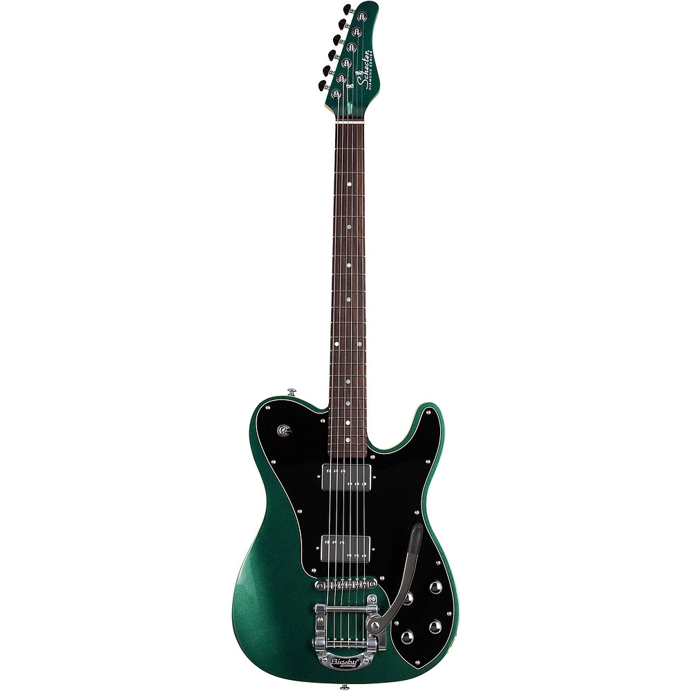 Schecter PT Fastback IIB Electric Guitar Dark Emerald Green Black Pickguard