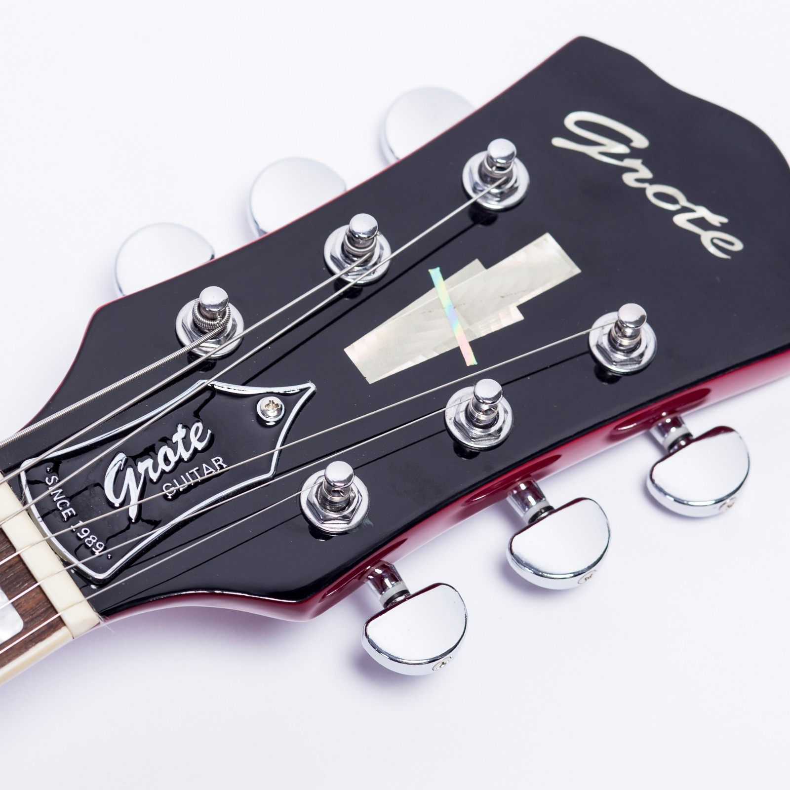 RED Jazz Electric Guitar Hollow Body Chrome Hardware P90 pickup （GROTE ）