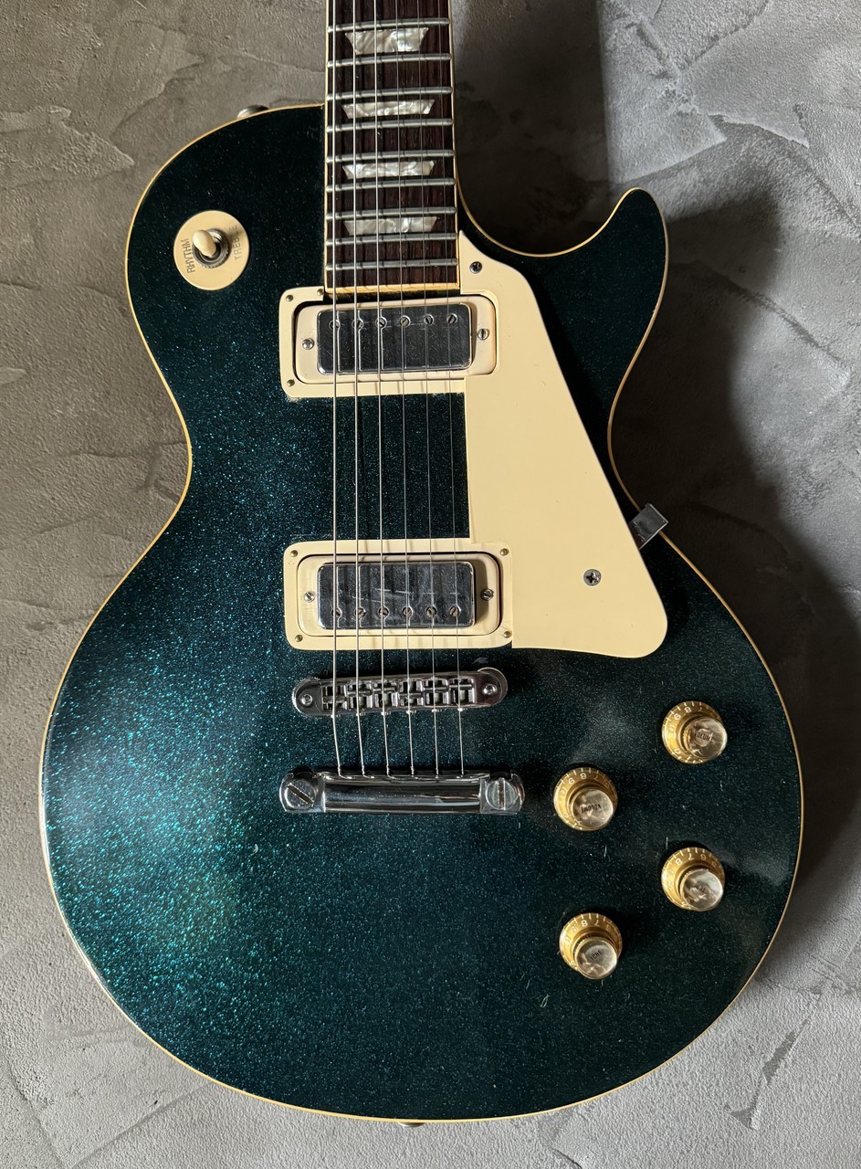Gibson !1975 LES Paul Deluxe “blue Sparkle” Used Electric Guitar 1975