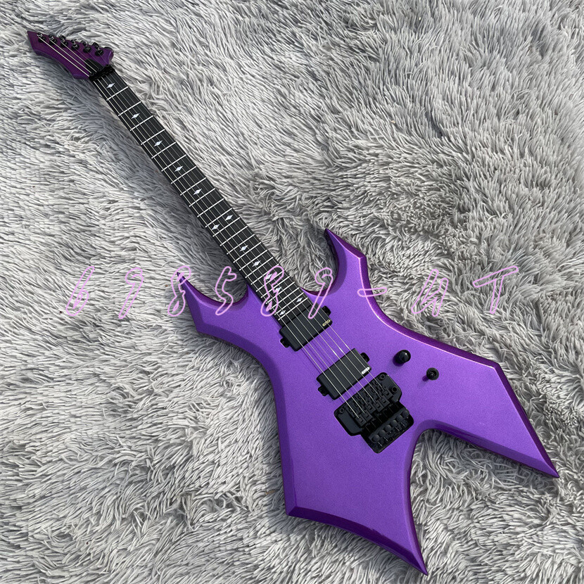Metallic BC Purple Warlock Extreme Electric Guitar Rich HH Pickups FR Bridge