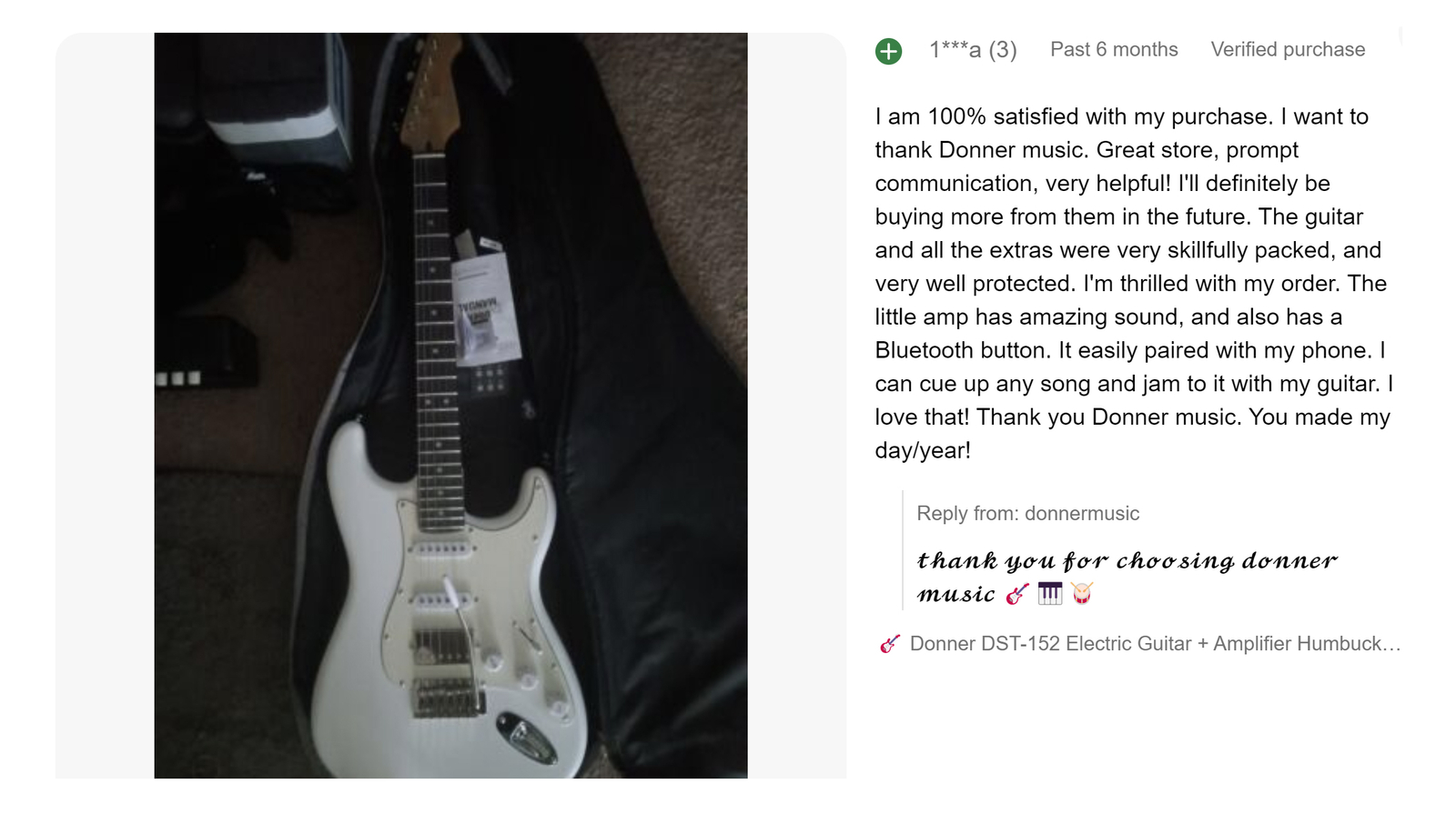 Donner DST-152 Electric Guitar With Amp Solidy Body Humbucker Single Coil Split/