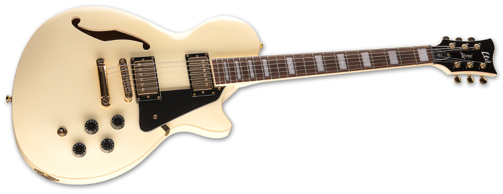 ESP LTD Xtone PS-1 Vintage White VW Semi-Hollow Guitar PS1 PS 1 X-Tone – NEW
