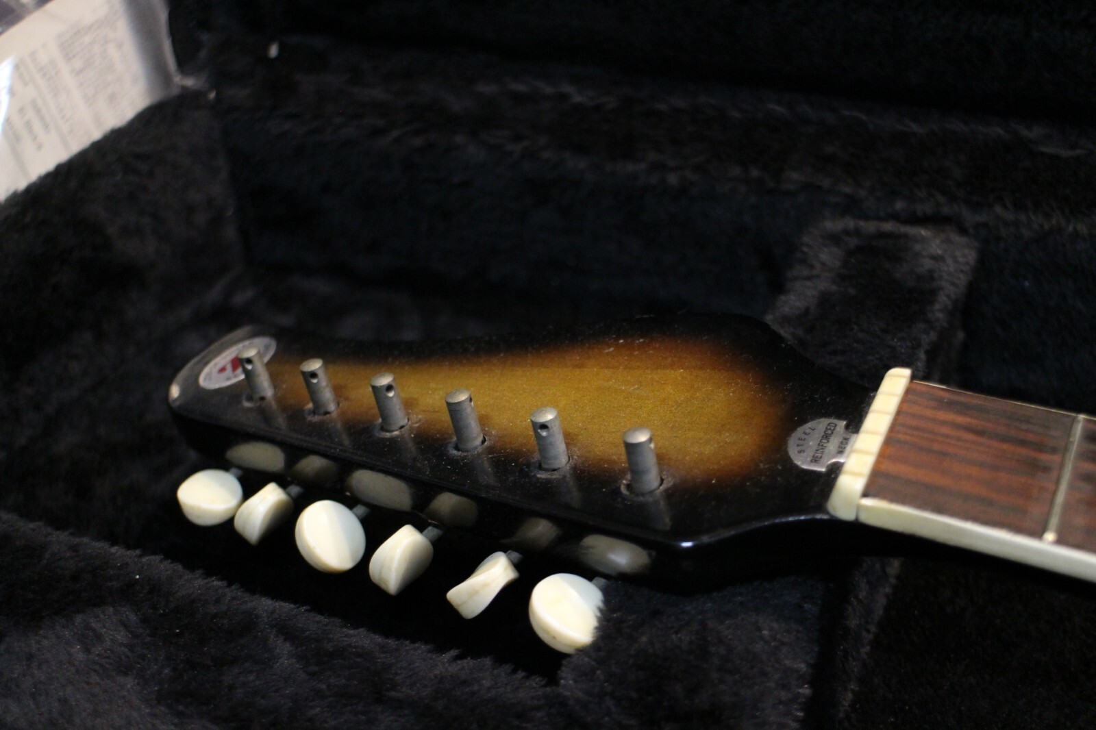 USED Zenon ES-70 Offset Style Electric Guitar Body & Neck Gold Foil GT368 230810
