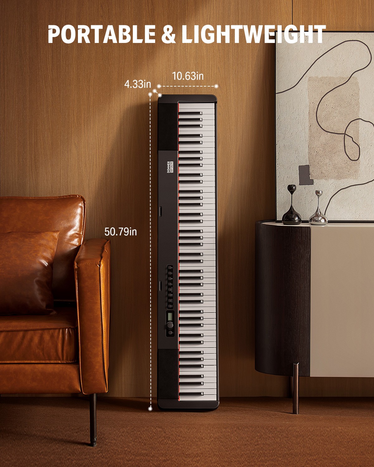 Donner DEP-20 Lite Digital Piano Keyboard For Sale With Stand Pedal 25W Speakers