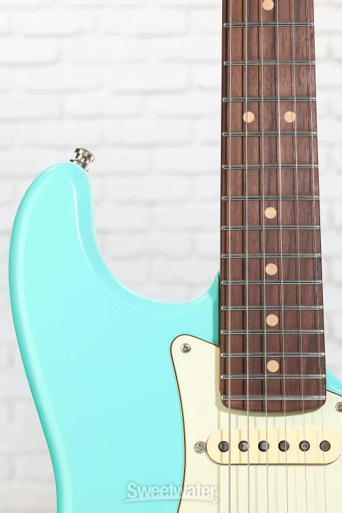Fender American Ultra Luxe Vintage ’60s Stratocaster HSS Electric Guitar – Sea