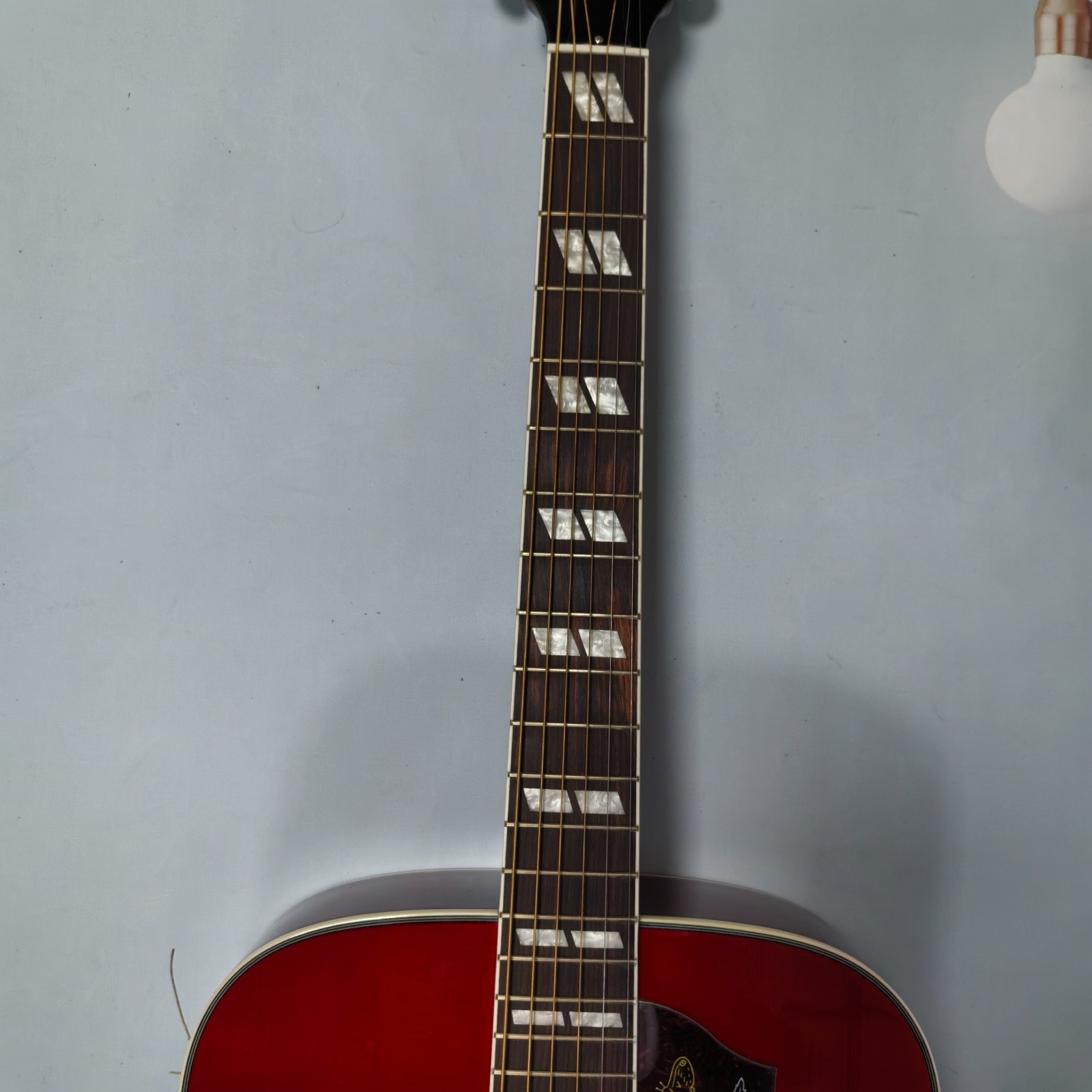 Hummingbird Cherry Red Gradient Acoustic Guitar Spruce Top 6 String