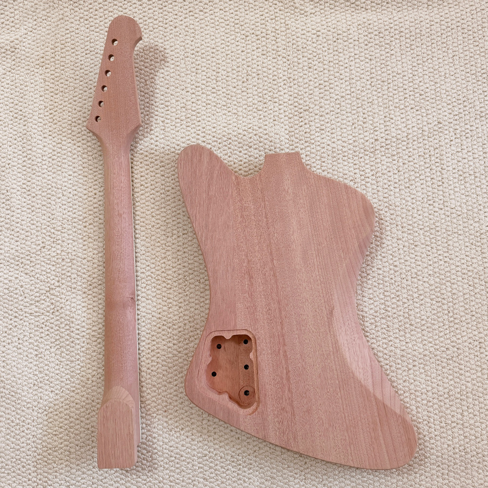 DIY 6-string Firebird Electric Guitar Kit Mahogany Body & Neck CR part set neck