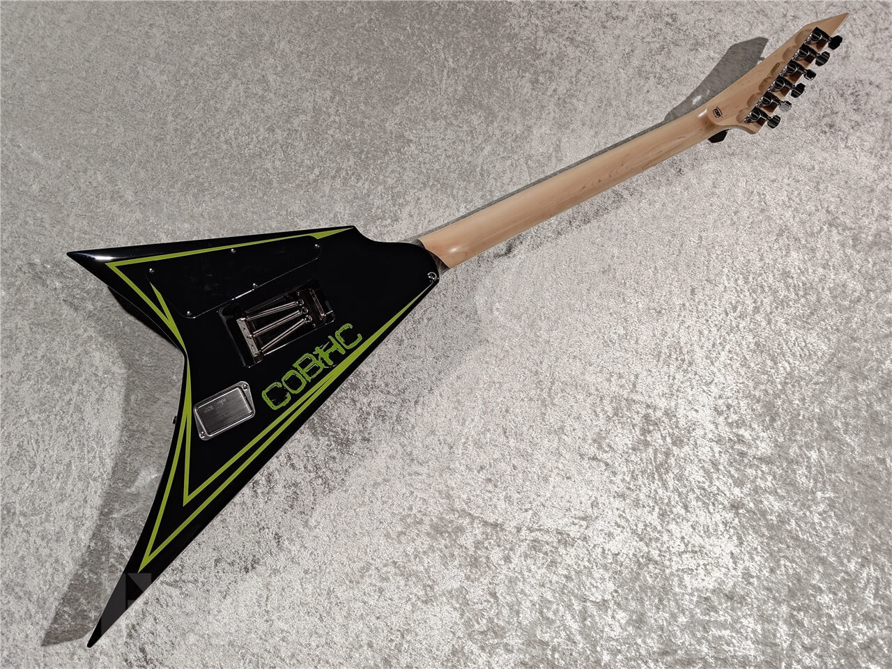 EDWARDS E-ALEXI GREENY Black Lime Green Pinstripe & Skull Tracking New