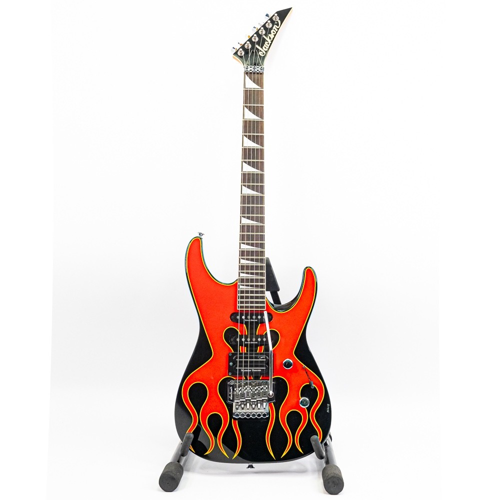 1996 Jackson DK2 Pro Dinky Electric Guitar – Hot Rod Flames, Floyd Rose, Gigbag