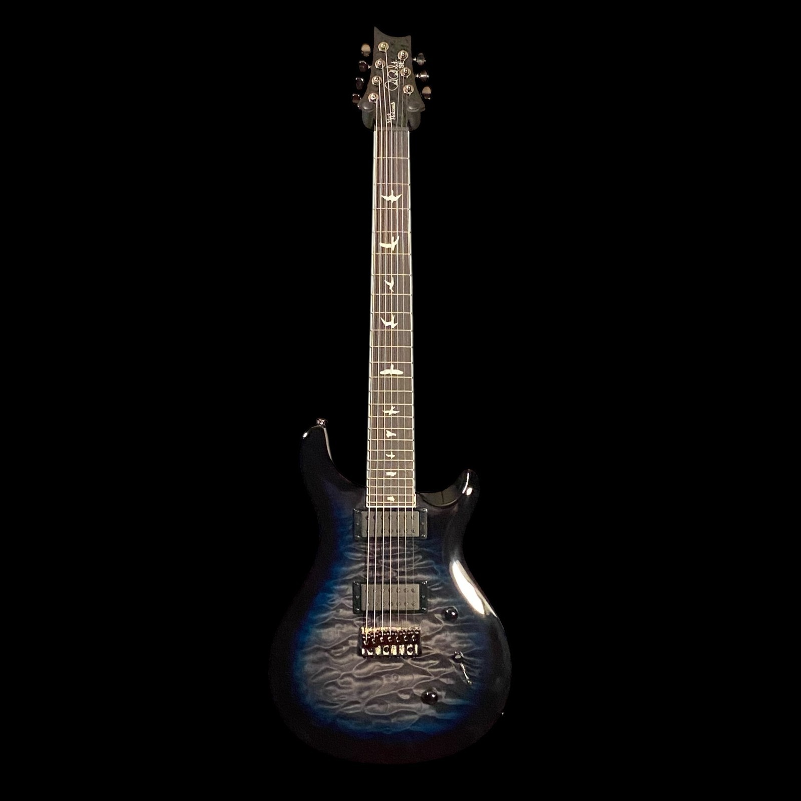 PRS SE Mark Holcomb SVN Signature 7-string Electric Guitar – Holcomb Blue Burst