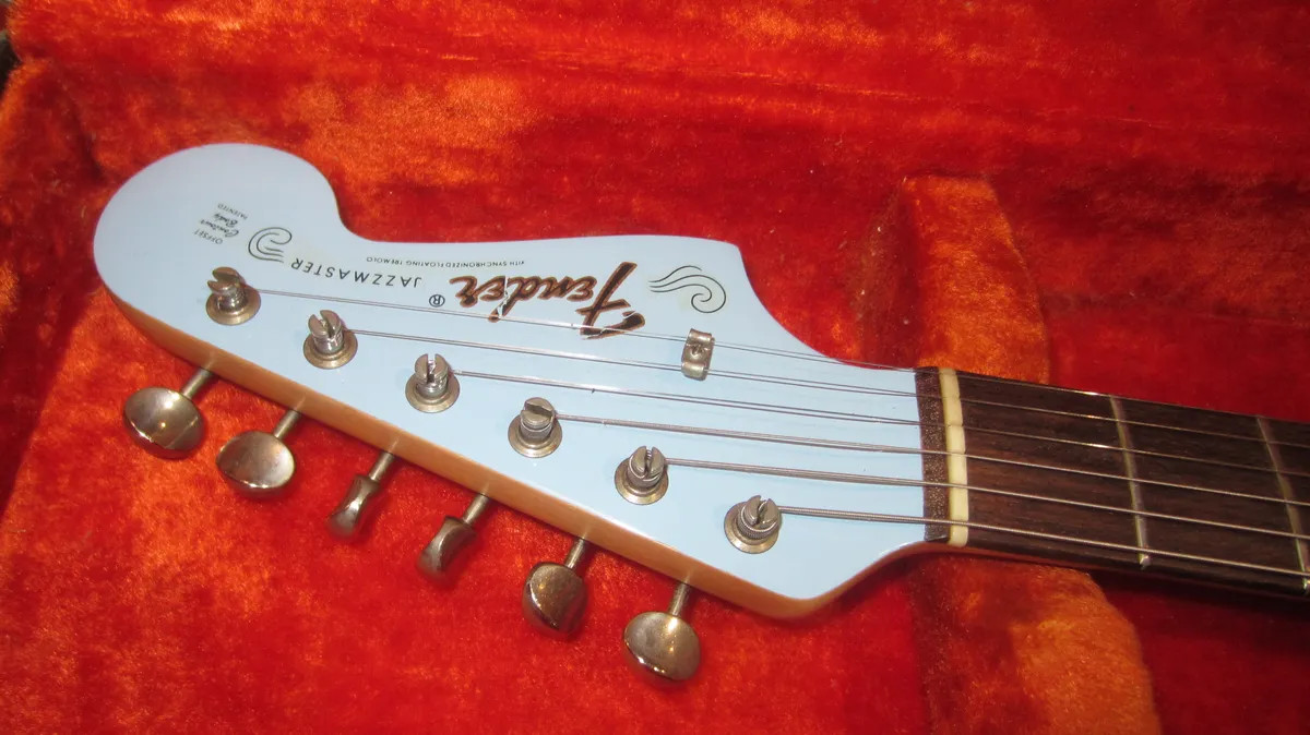 Vintage 1965 Fender Jazzmaster Daphne Blue With Original Hardshell Case