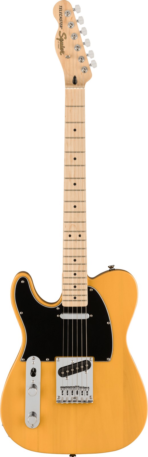 Fender Squier Affinity Telecaster, Left Handed – Butterscotch Blonde w/ Gig Bag