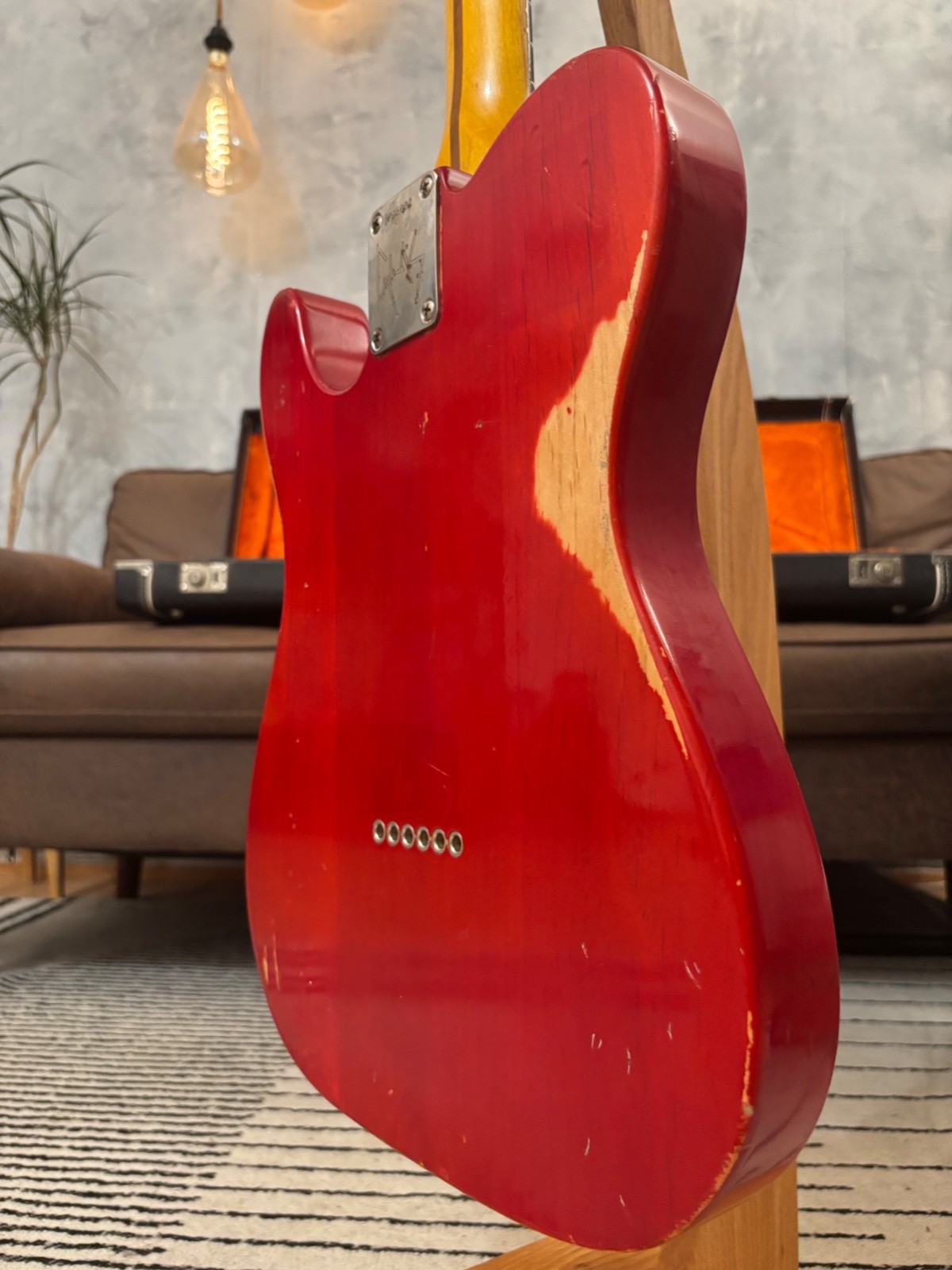 Fender Telecaster 1963 Rare Limited Run Trans Red Model Feather light at 7.4LB