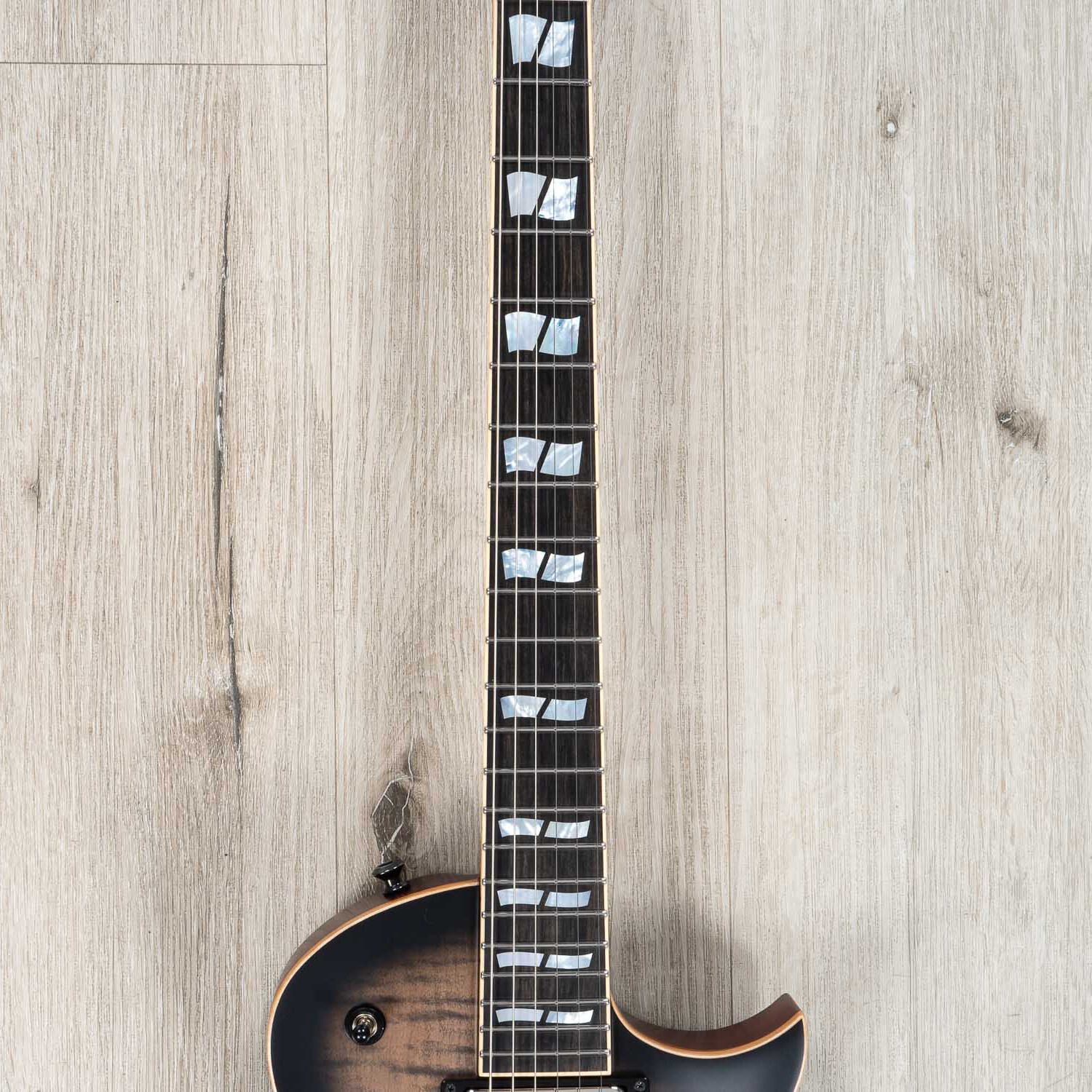 ESP USA Eclipse Guitar, Flame Maple Top, EMG 57 / 66, See Thru Black Sunburst