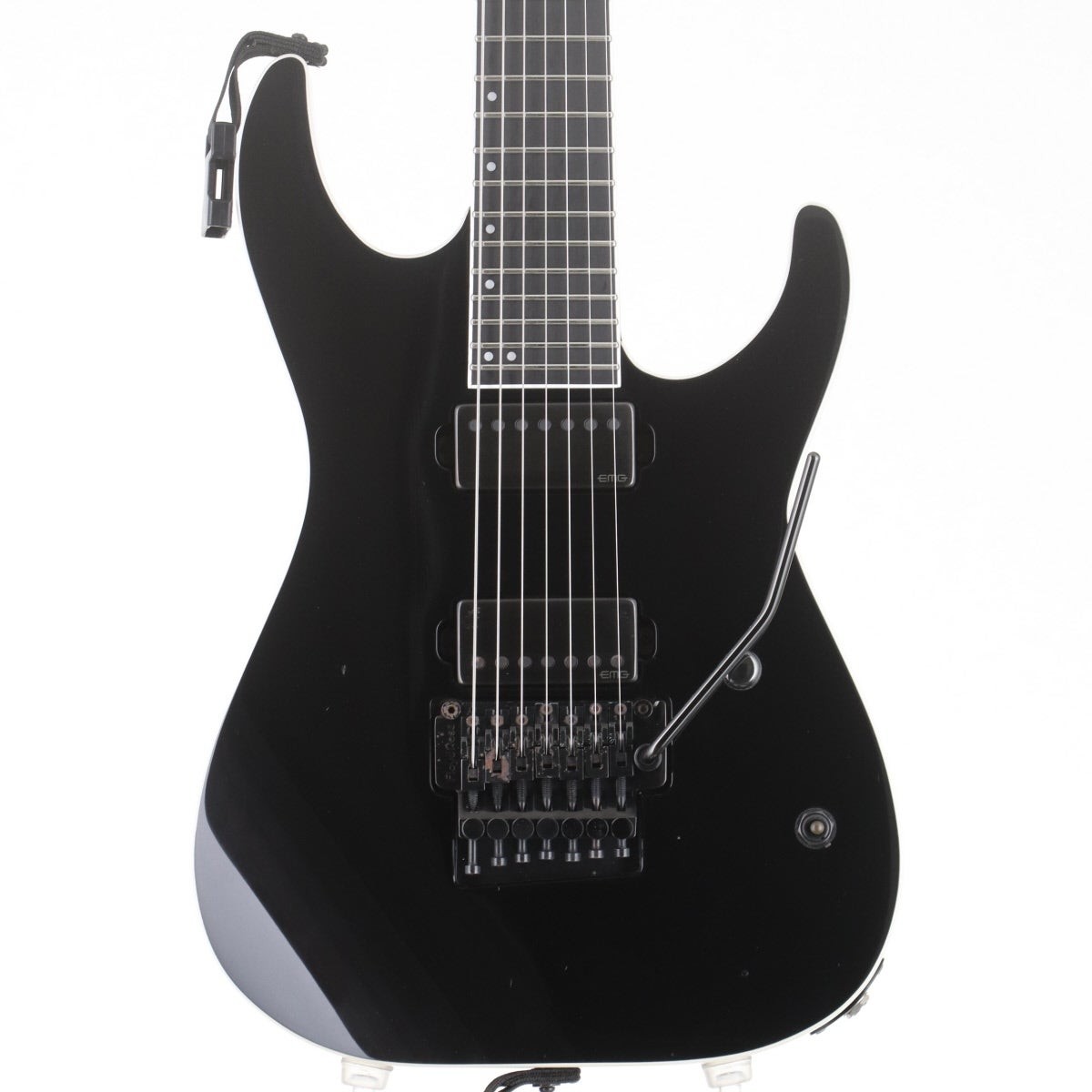 E-II ESP M-II SEVEN Black 7 String EMG 57-7H 66-7H Floyd Rose Gig Bag Japan