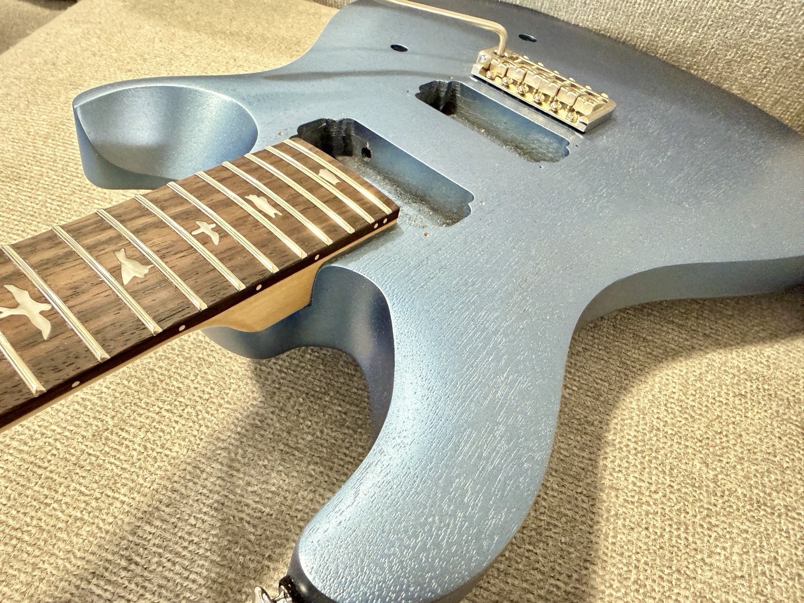 PRS SE CE 24 Standard Satin Electric Guitar Ice Blue Metallic NECK BODY Project