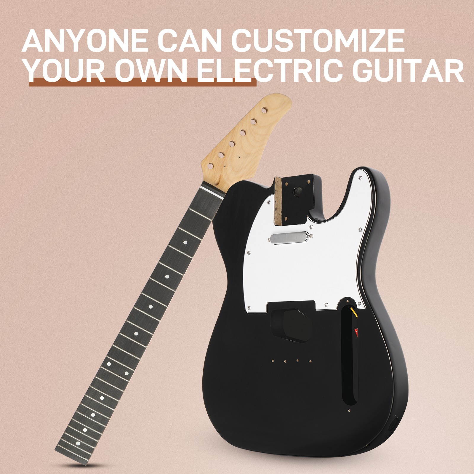 DIY 6 String TL Style Electric Guitar Kits with Mahogany Body School Band