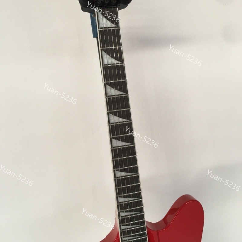 Solid Body Red Electric Guitar FR Bridge Scale Length 648mm Stainless Frets