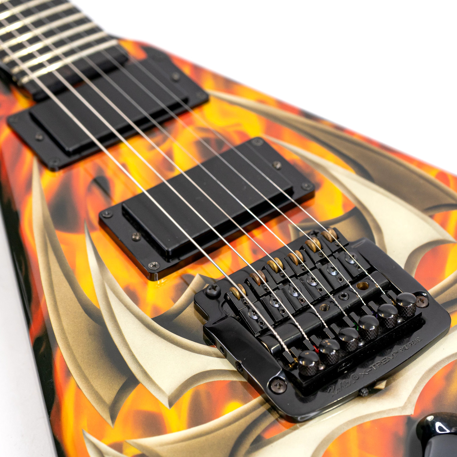Early 2000’s B.C. Rich KKV Kerry King Signature Flying V w/ Tribal over Fire
