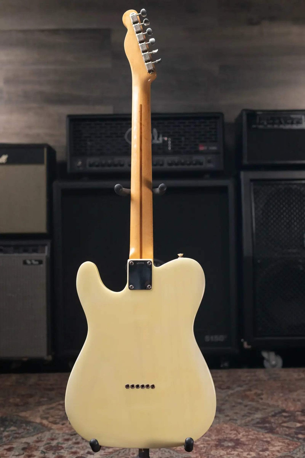 Fender 1956 Esquire Electric Guitar – Refinished Yellow with Hardshell Case – Us