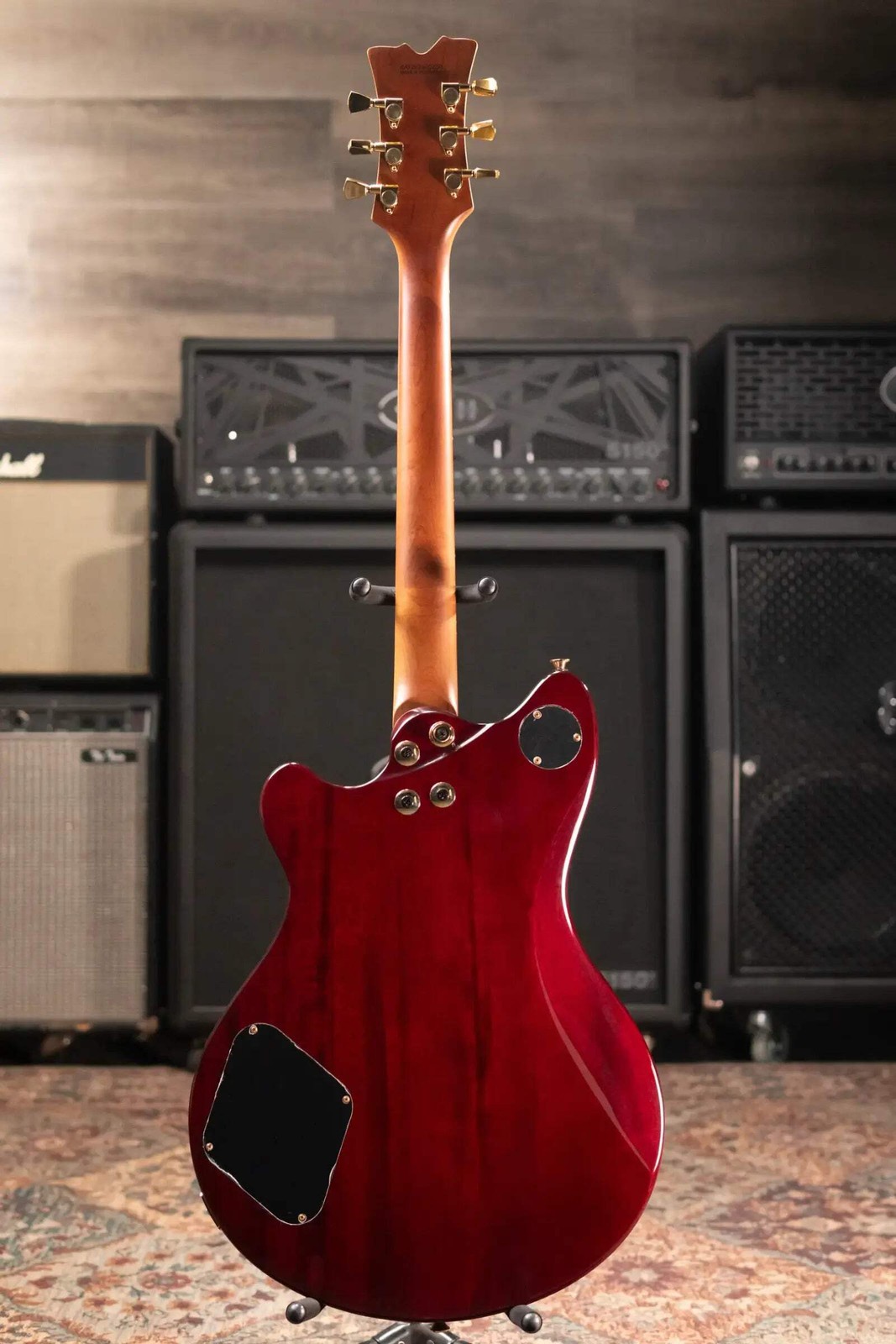 EVH SA-126 Standard Semi-Hollow Electric Guitar – Wine Red
