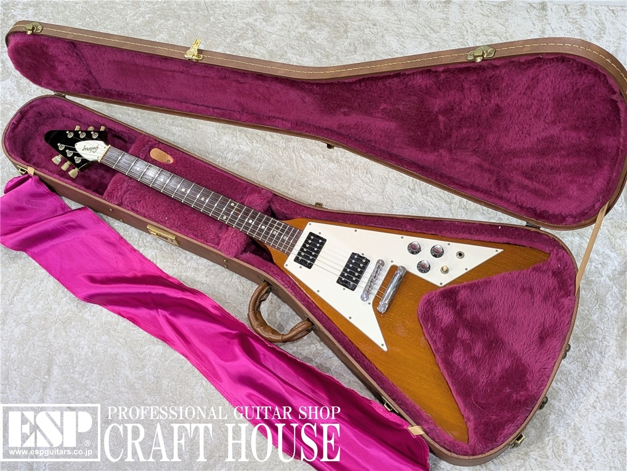 Gibson 67 Flying V Reissue / Antique Natural Used Electric Guitar 1996