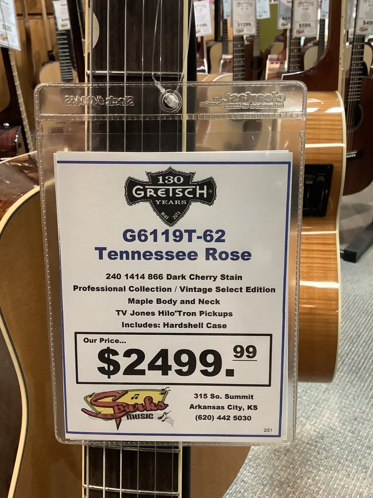 Gretsch G6119T-62 Tennesse Rose