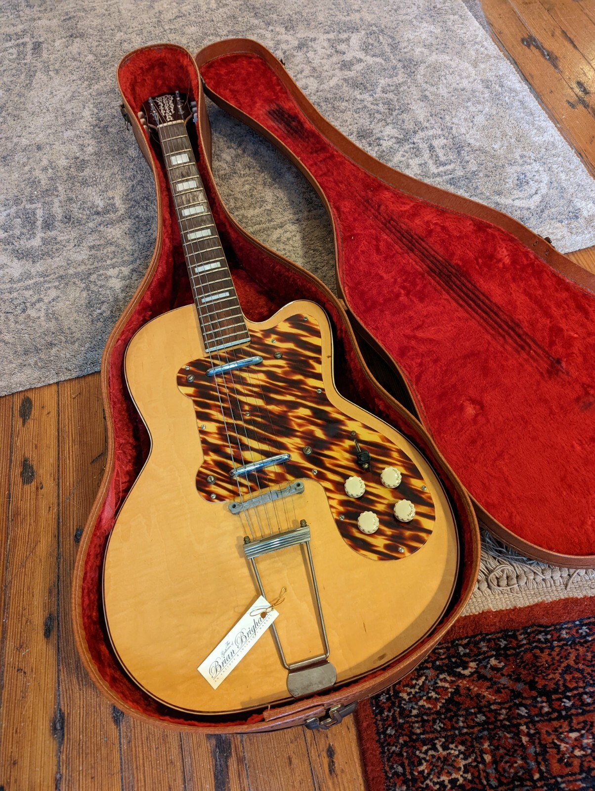 1950s Old Kraftsman Thin Twin Jimmy Reed Blonde Vintage Electric Guitar