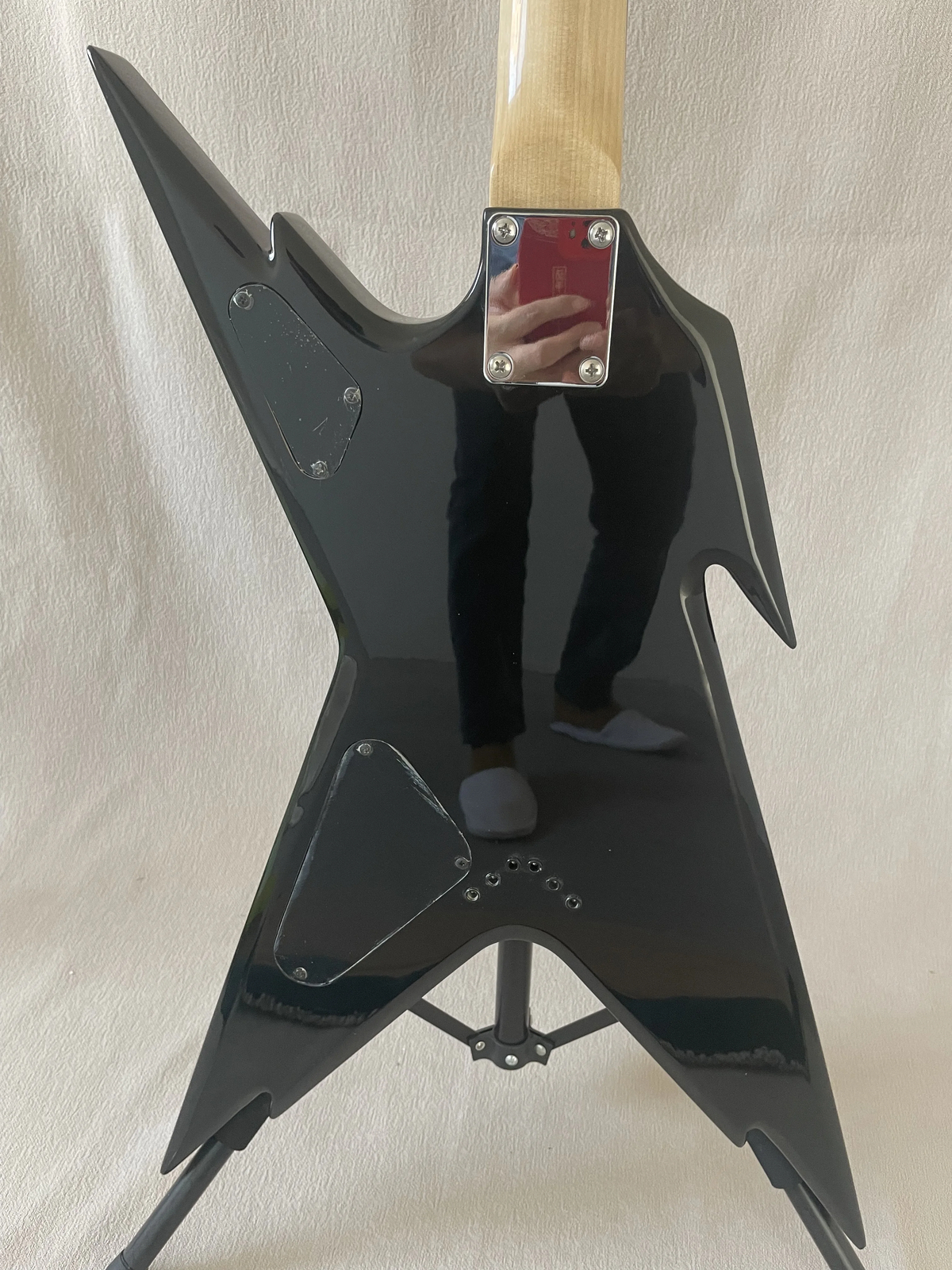 Hot Dean Razorback Dimebag Classic Black Electric Guitar Factory
