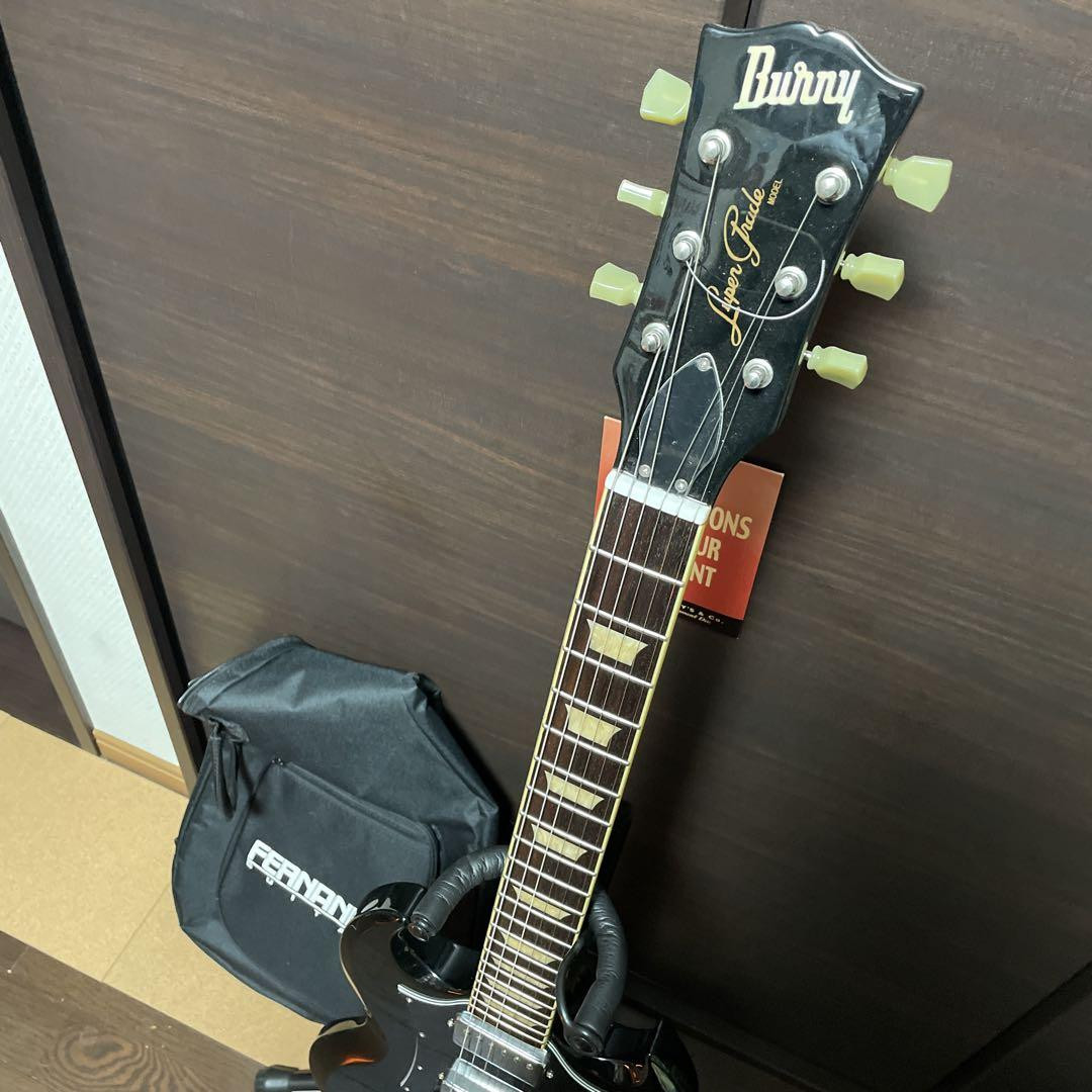 Fernandes Burny Black Electric Guitar Nearly Safe Packing!
