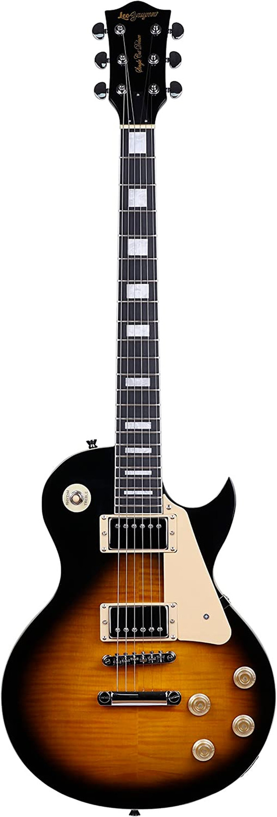 24.75″ Single Cut Curved Top Sunburst 6-String Right-Handed Electric Guitar