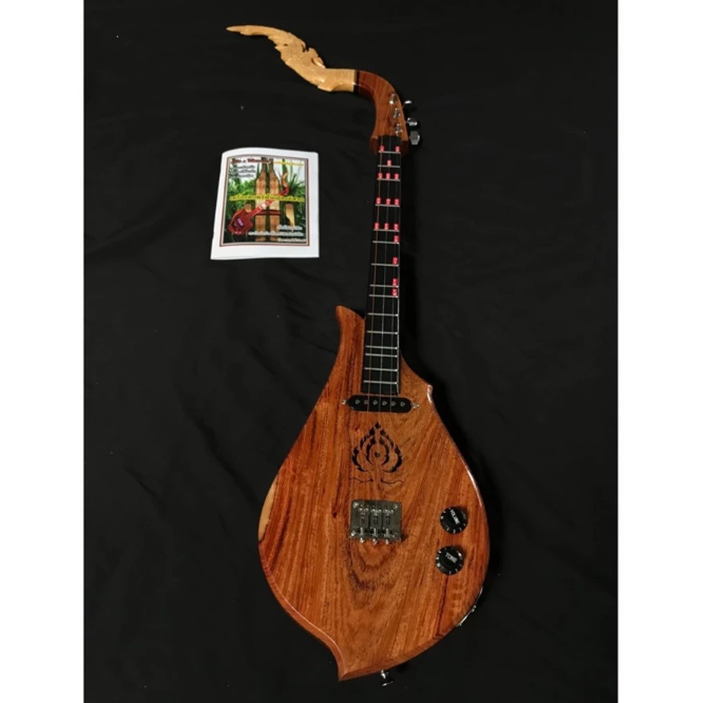 Electric Acoustic Harp Handmade Wood Beautiful pattern Traditional Musical Craft