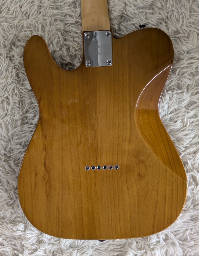 Michael Kelly Model MK53SNFMRO 1953 T-Style Electric Guitar, Flame Maple