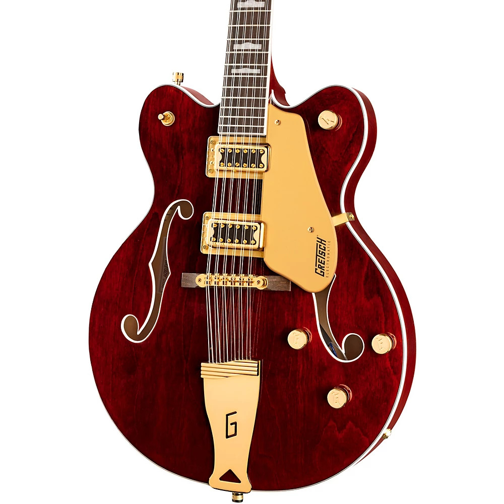 Gretsch Electromatic Hollowbody 12-String Gold HW Guitar Walnut Stain