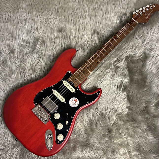 Bacchus BSH-850/RSM Red-S Electric Guitar, Nyatoh Body, Roasted Maple Neck