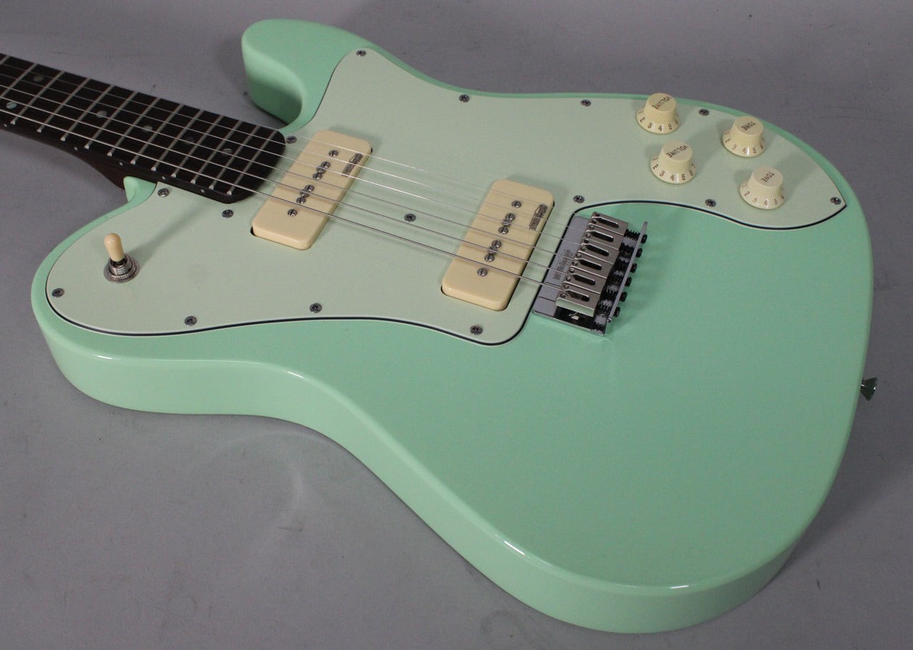 Partscaster T-Style Electric Guitar Seafoam Green Rosewood Neck
