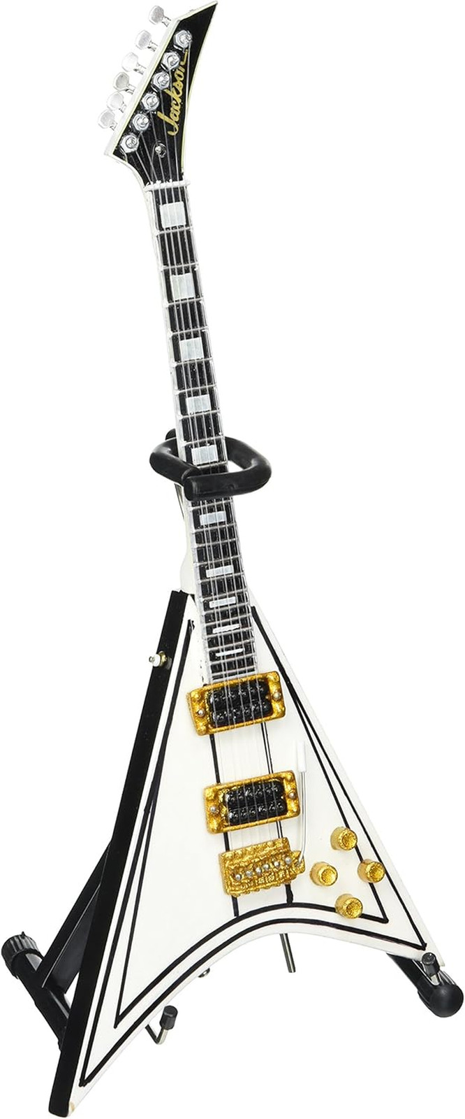 RR-086 Randy Rhoads White Flying V Mini Guitar