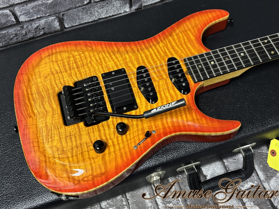 Zion The Classic Sunburst 1993 Flame Maple Top Kahler Steeler Tremol w HC 3.73kg