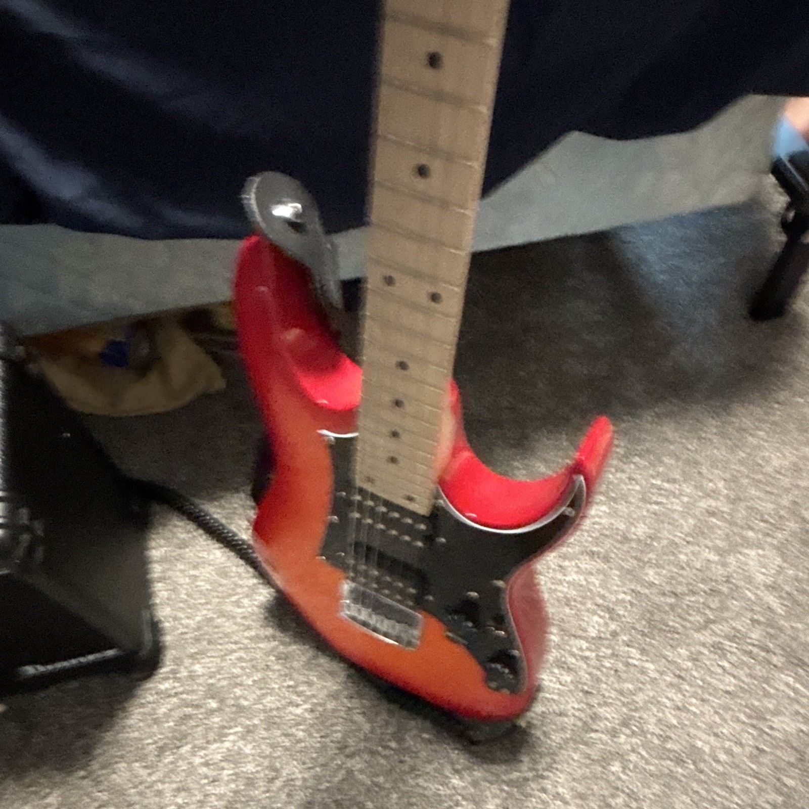 Ibanez Solid Body Red Electric Guitar 6-String Right-Handed Maple Fretboard