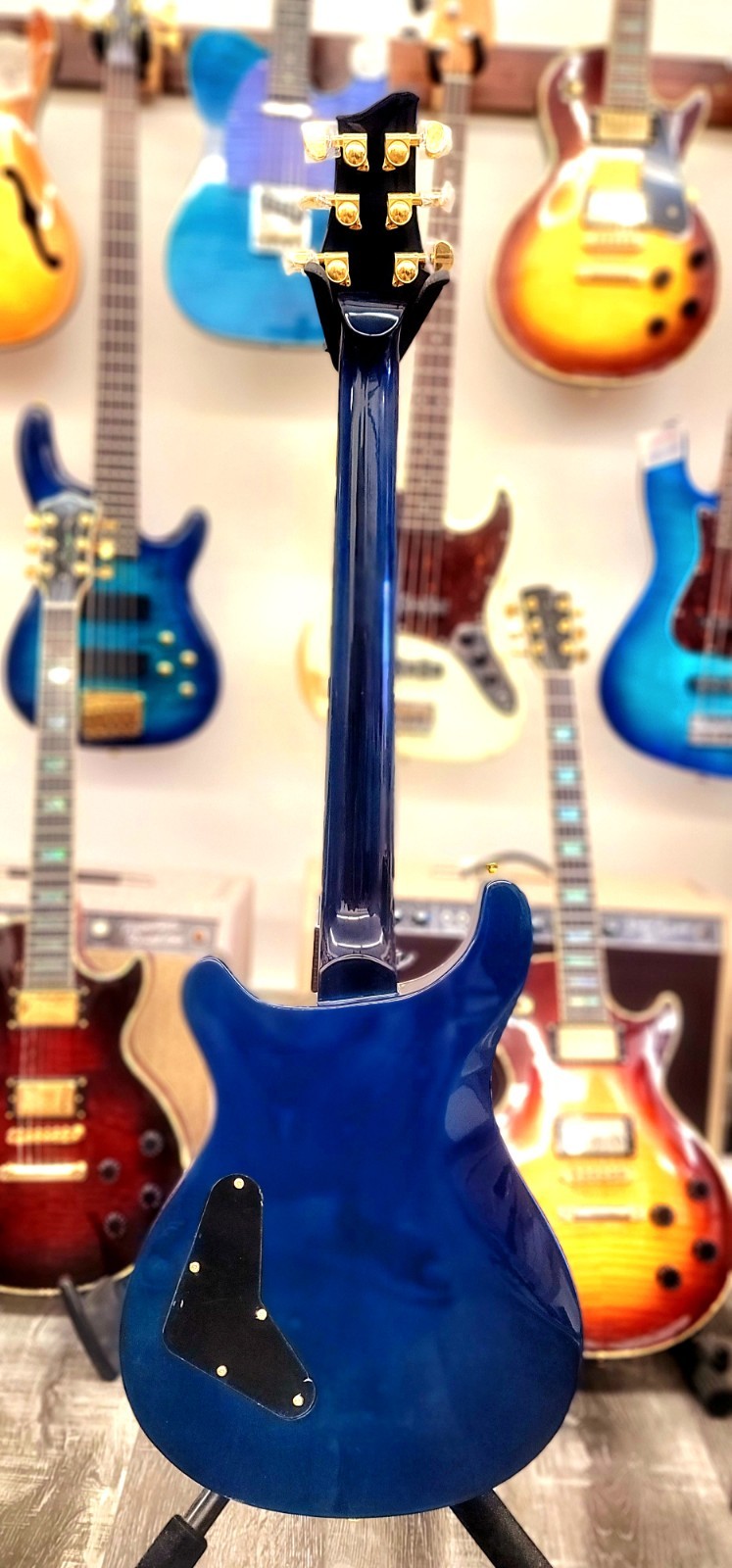 AIO Wolf W400 Electric Guitar – Blue Burst 10-46 Setup GS-016