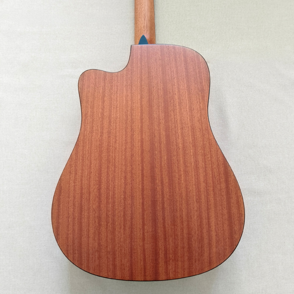 41″ Cutaway Acoustic Guitar Spruce Layered Top Mahogany Neck Natural Gigbag