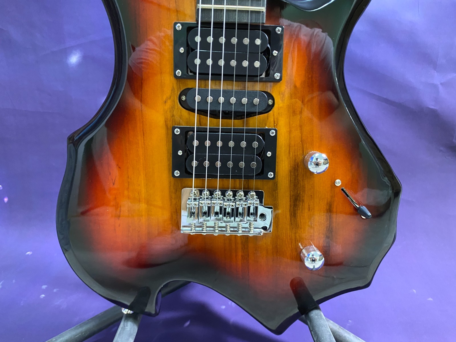 Electric Guitar 6-String Basswood Body Brown Burst Maple neck high quality