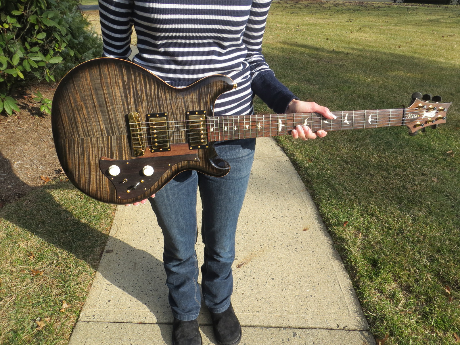 Prs Private Stock Rare Mira Charcoal Brazilian Fretboard Giant Brazil Pickguard