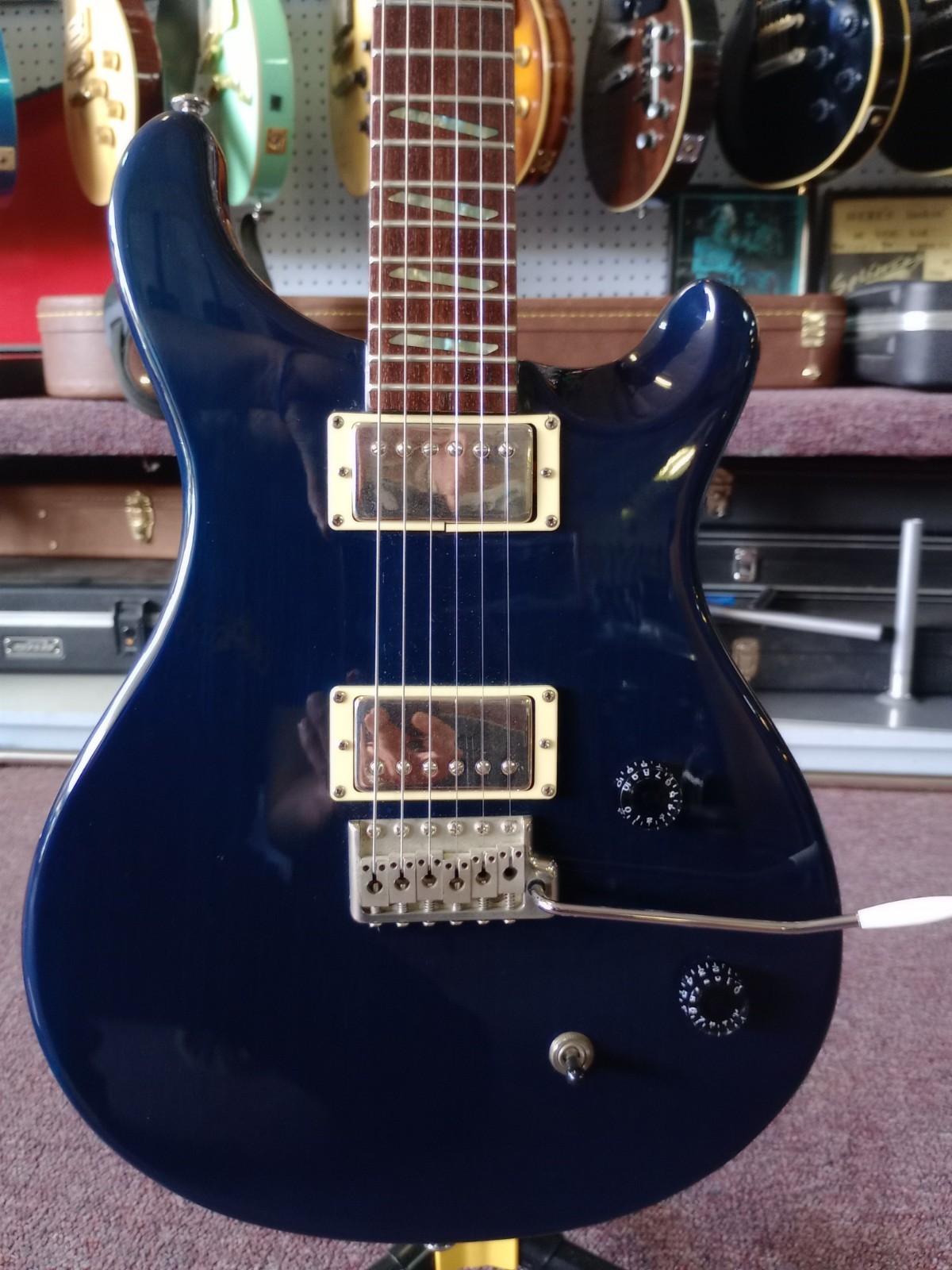 PRS Santana SE 1ST Year prod. 2000 Translucent Royal Blue w/Gig bag *FREE SHIPPI