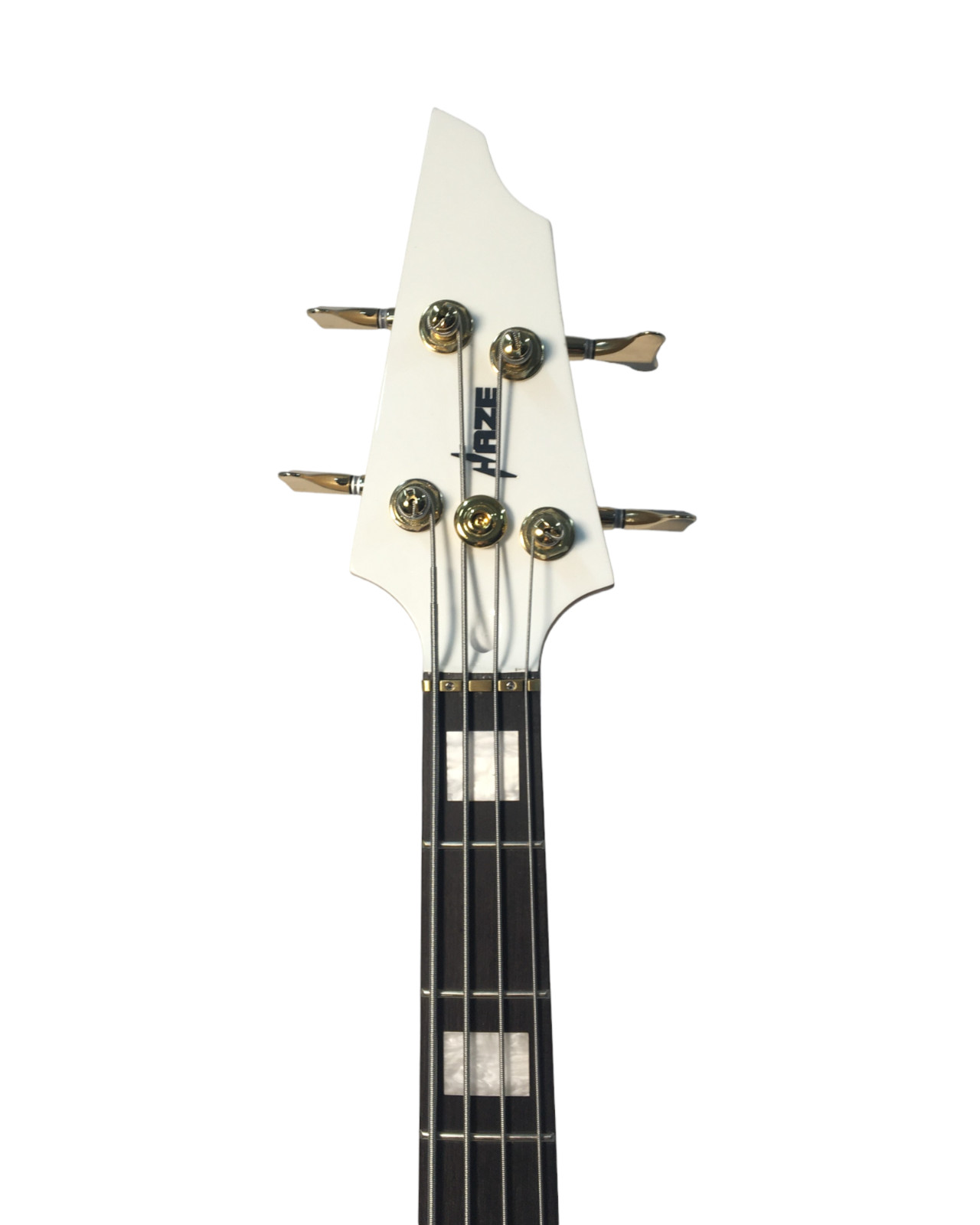 Haze Active Single-Coil Solid Mahogany Hybrid Electric Bass Guitar – HYBRID4PWH