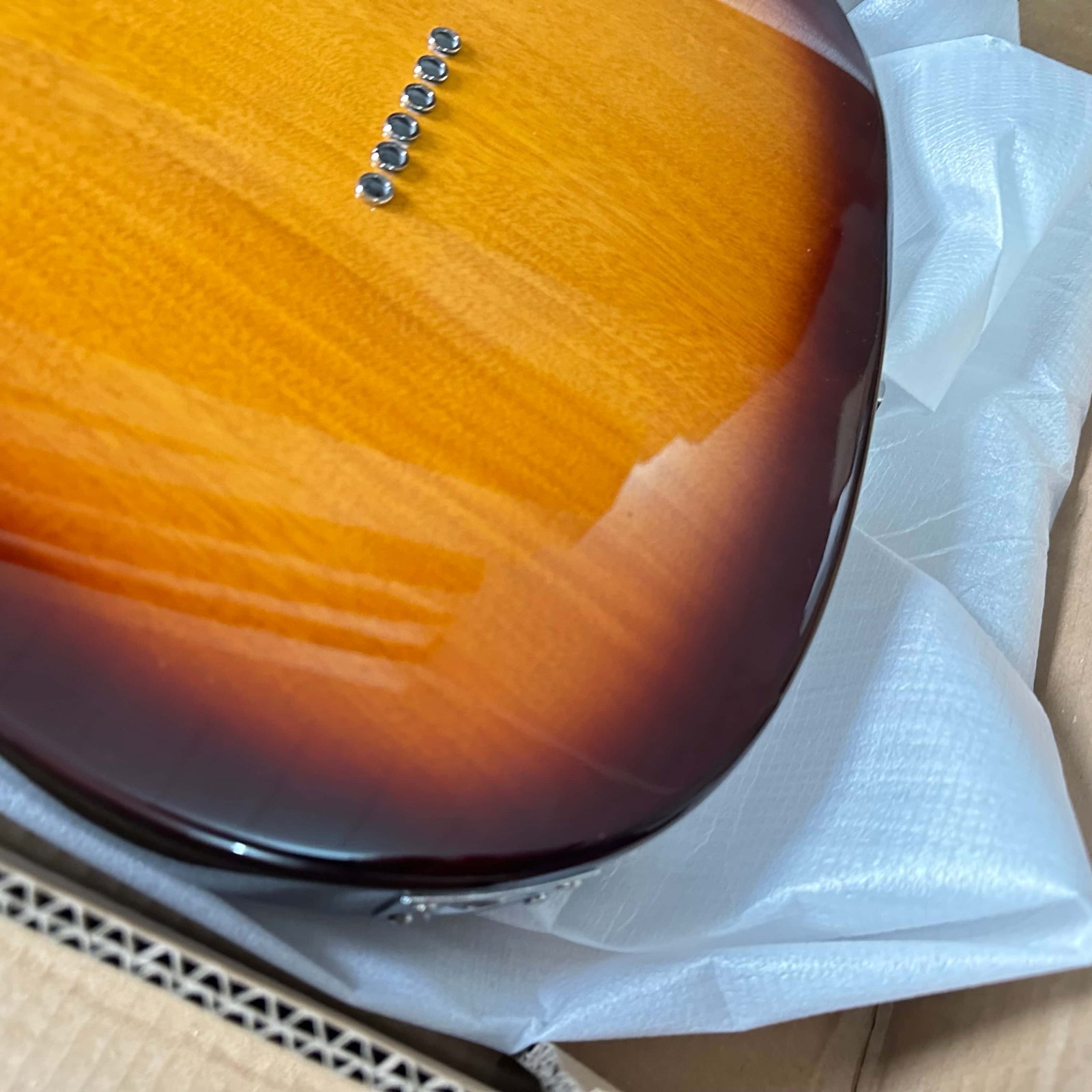 Custom TL Standard Tobacco Sunburst Electric Guitar Fixed Bridge 6string Ship US