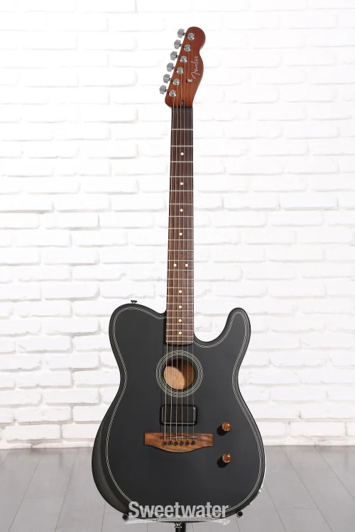 Fender Acoustasonic Standard Telecaster Acoustic-electric Guitar – Black