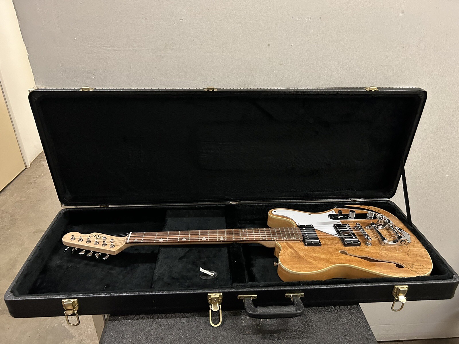 Cozart RAS Tele Style Bigsby Style Tremolo Semi Hollow Electric Guitar