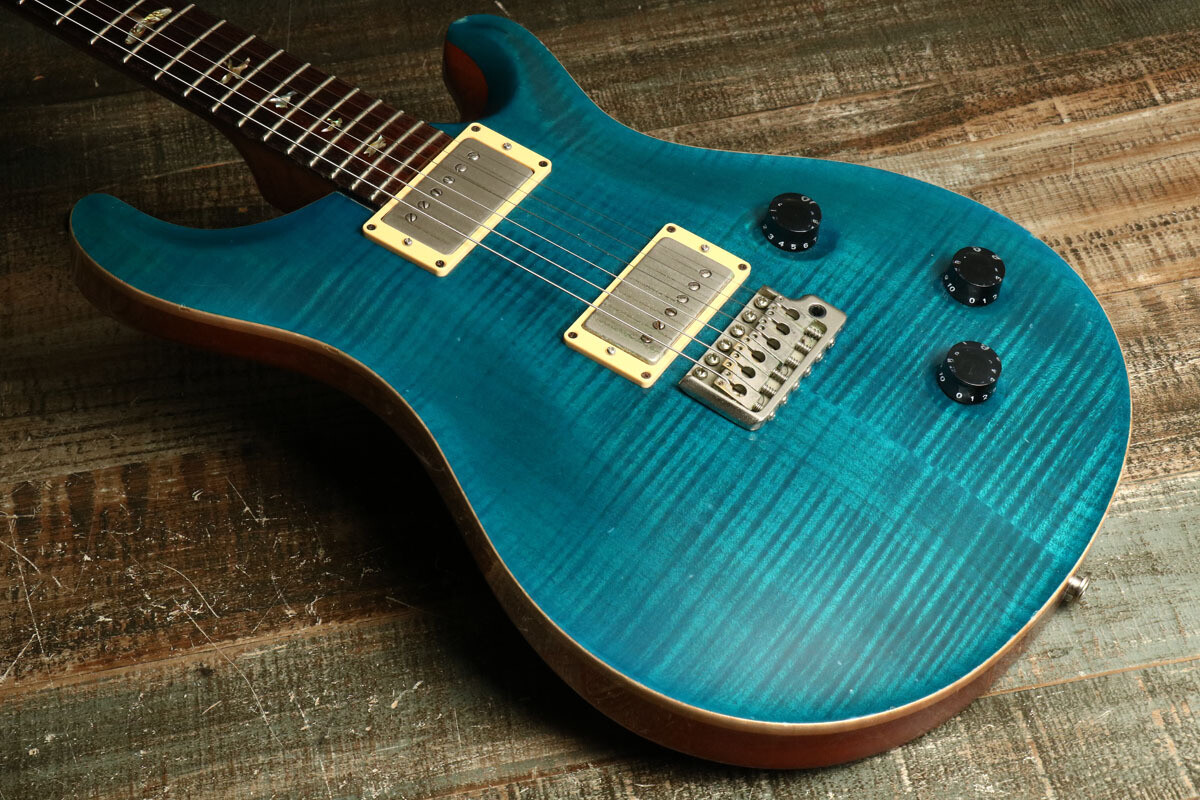 Paul Reed Smith PRS Custom 22 10Top Blue Matteo Wide Fat Neck Guitar Electric